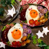 くまちゃんロコモコ丼弁当