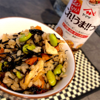 ひじきの炊き込みご飯☺️