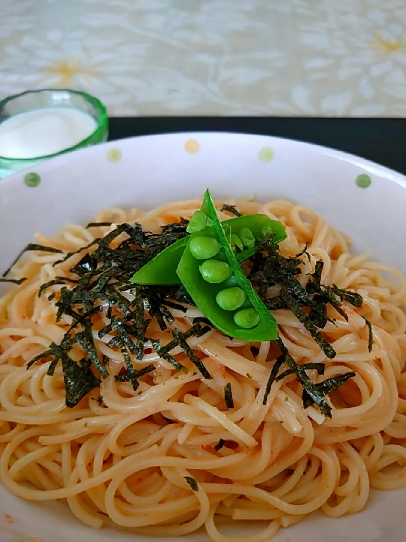 明太子マヨソースパスタ🍝|🍒ふみりん🍒さん