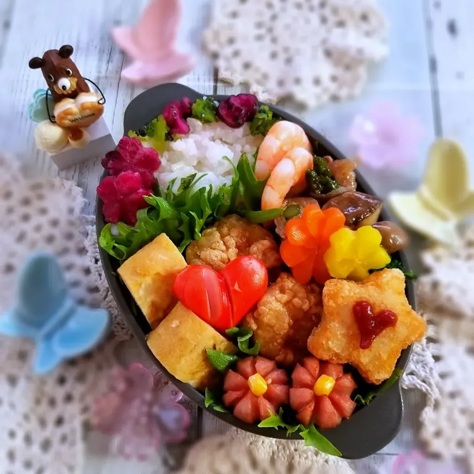 Snapdishの料理写真:唐揚げ弁当|sugar beansさん