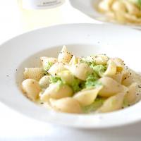 生アーサー海苔のクリームパスタ