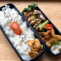 Snapdishの料理写真:豚バラのネギ塩炒め 弁当|弁当 備忘録さん