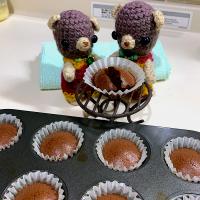 昨日焼いたチョコレートチーズケーキo(･x･)/