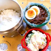 次女弁当〜キーマカレー🍛