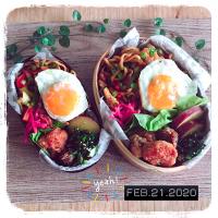 2/21 ☺︎☺︎ 太麺焼きそば弁当✩.*˚