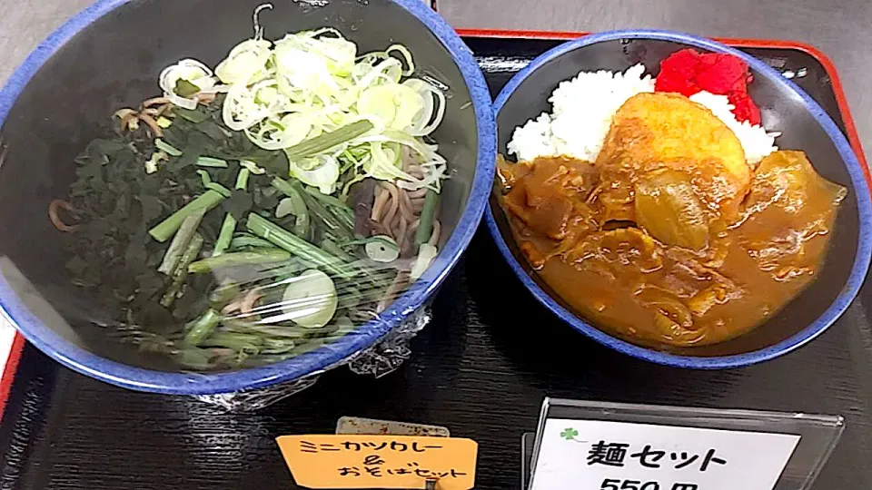 麺セット　山菜そば＆ミニカツカレー|nyama1さん