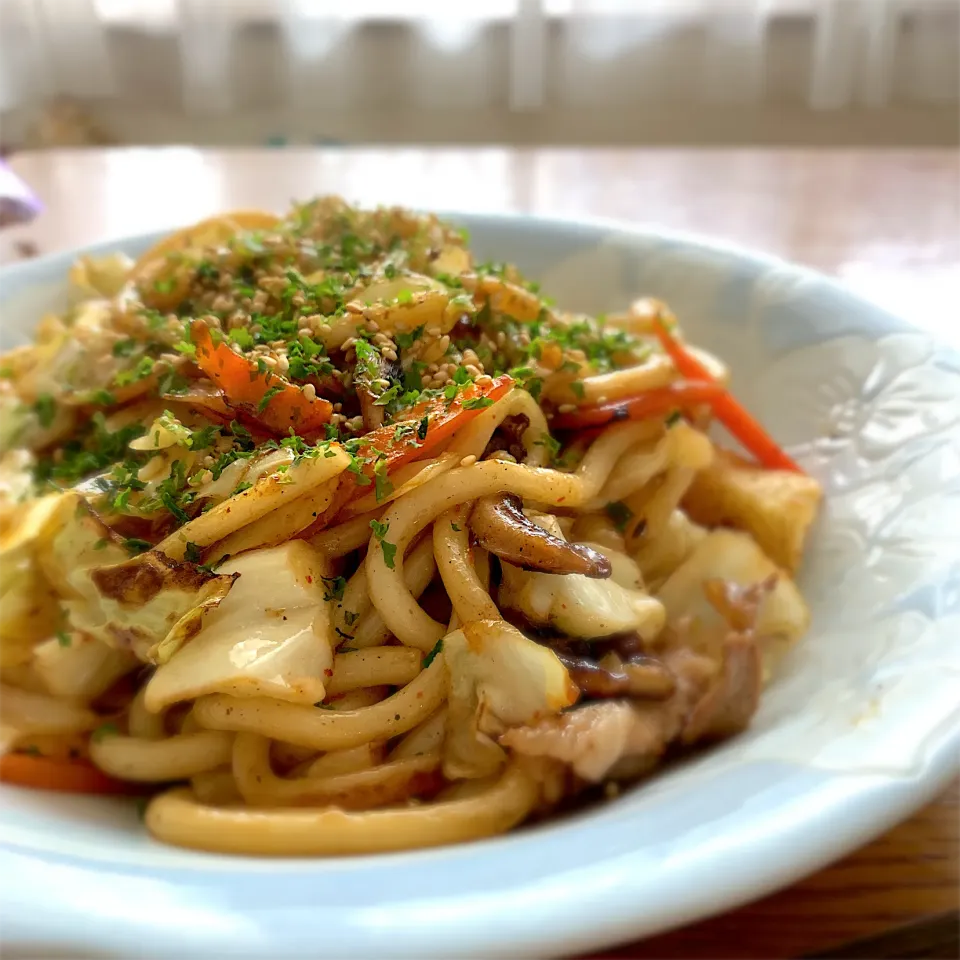 朝から焼きうどん|みつなち☆さん