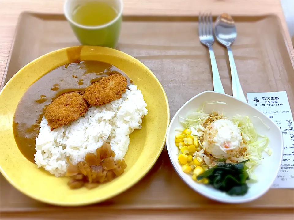 ヒレカツカレー中、ポテトサラダ|Hideyuki Takadaさん