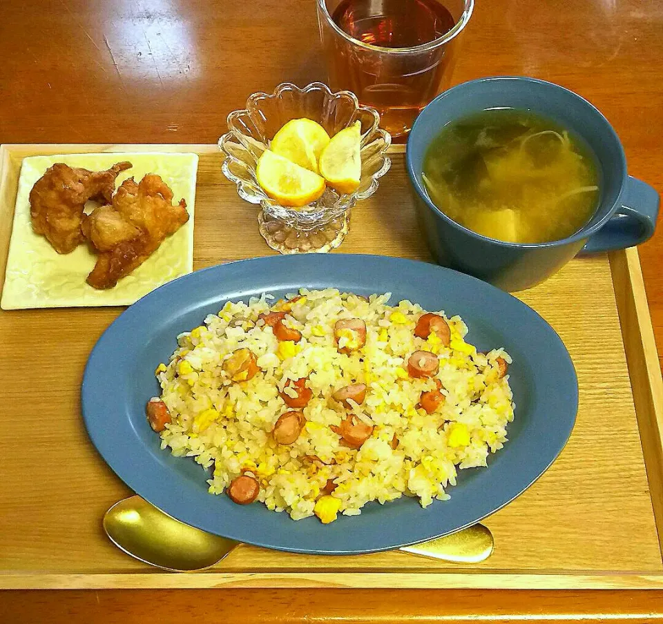 Snapdishの料理写真:炒飯ランチ🍴😋💕|とししいたけさん