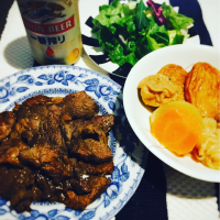 焼き肉でカンパーイ