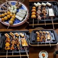 残り物で焼き鳥(^_^)v