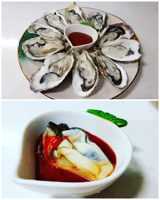 oysters in half shell|steven z.y.さん