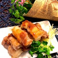 塩胡椒だけのエリンギの豚バラ巻き、アゲイン💕