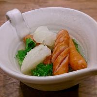 かぶとソーセージのスープ煮