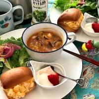 いつかの朝ごはん💓具沢山ミネステローネ#もぐもぐ未来