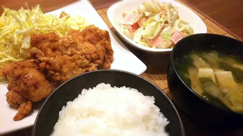 鶏から定食～
の晩ごはん✨|kaz(*･ω･)さん