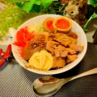 Snapdishの料理写真:煮豚丼|Wabiさん