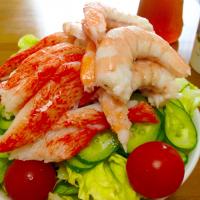 海老とカニカマのサラダ❤️プリプリだょ🤗💕 #海老好き #手抜き