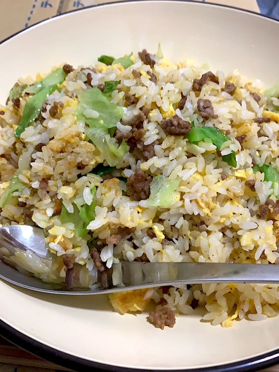 ひき肉とレタスのチャーハン|ヒデ‼︎ (イシカワ)さん