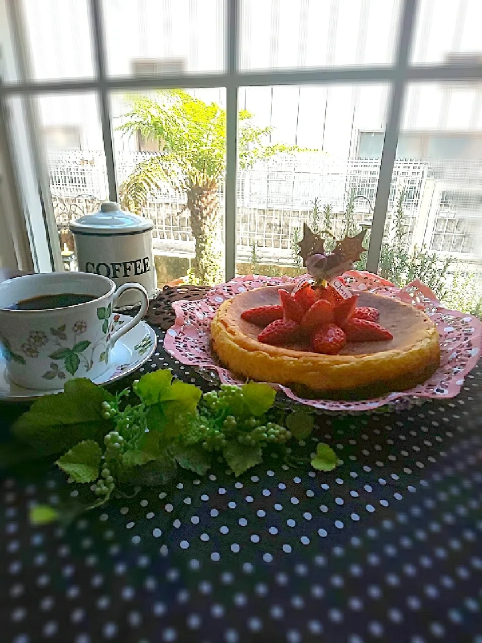 Snapdishの料理写真:ベイクドチーズケーキ🍰|かよこさん