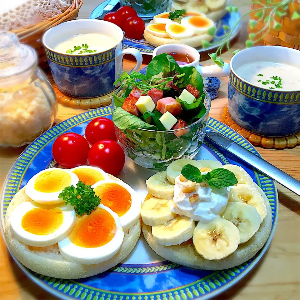 Snapdishの料理写真:お休みの日のあさごはん🍽♡|mou mouさん