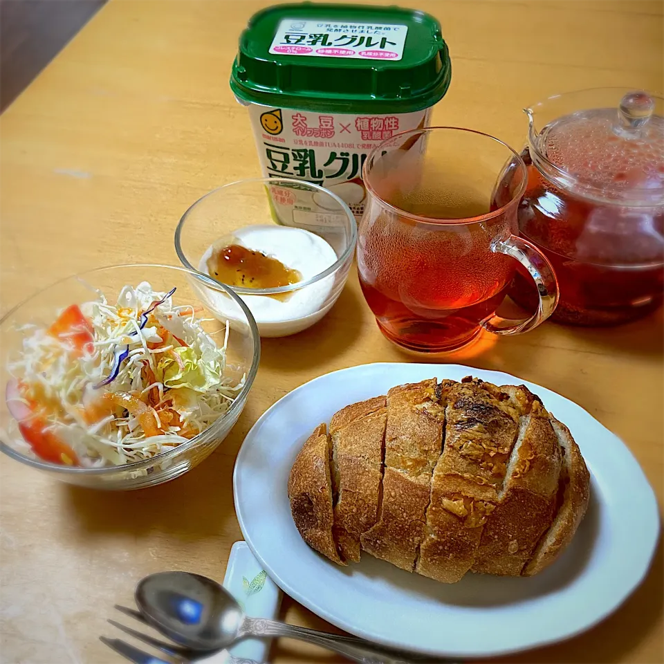 Snapdishの料理写真:朝ごパン|林とびぃさん