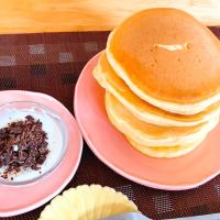 糀甘酒ヨーグルトクリーム&チョコ。パンケーキソースに🥞