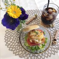 2/24❤︎チーズうま塩チキンベーグルサンド❤︎