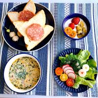 🌷行列のできる食パンのブランチ🌷