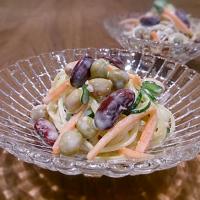 お豆入りサラダスパゲティ