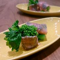 菜花の生ハム巻き