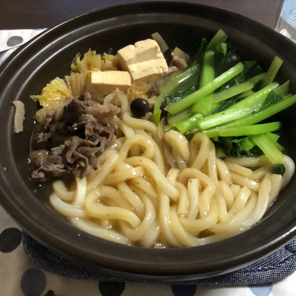 すき焼き風うどん|ななみんさん