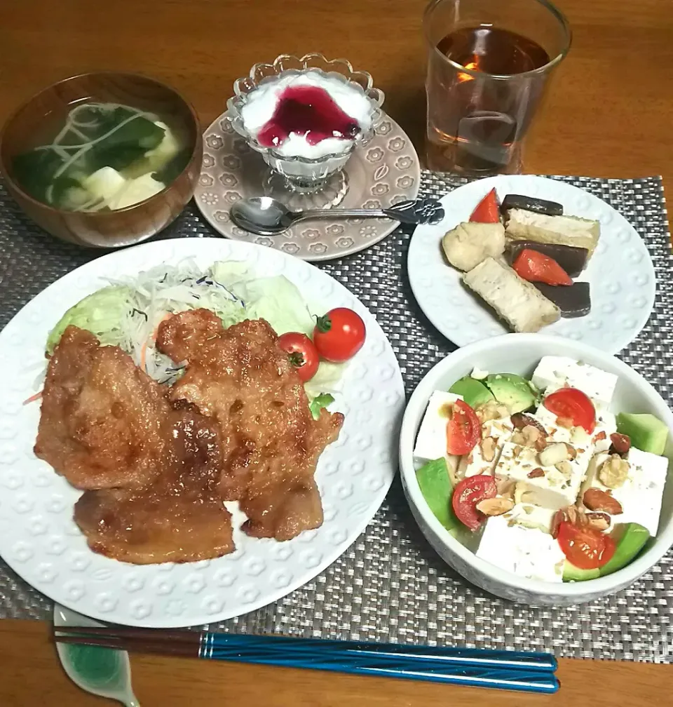 豚の味噌漬け焼き🐷晩ご飯🌃🍴🎵|とししいたけさん