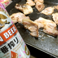 お家焼肉&春仕様のビール🍺　　　　　　2020.2.24