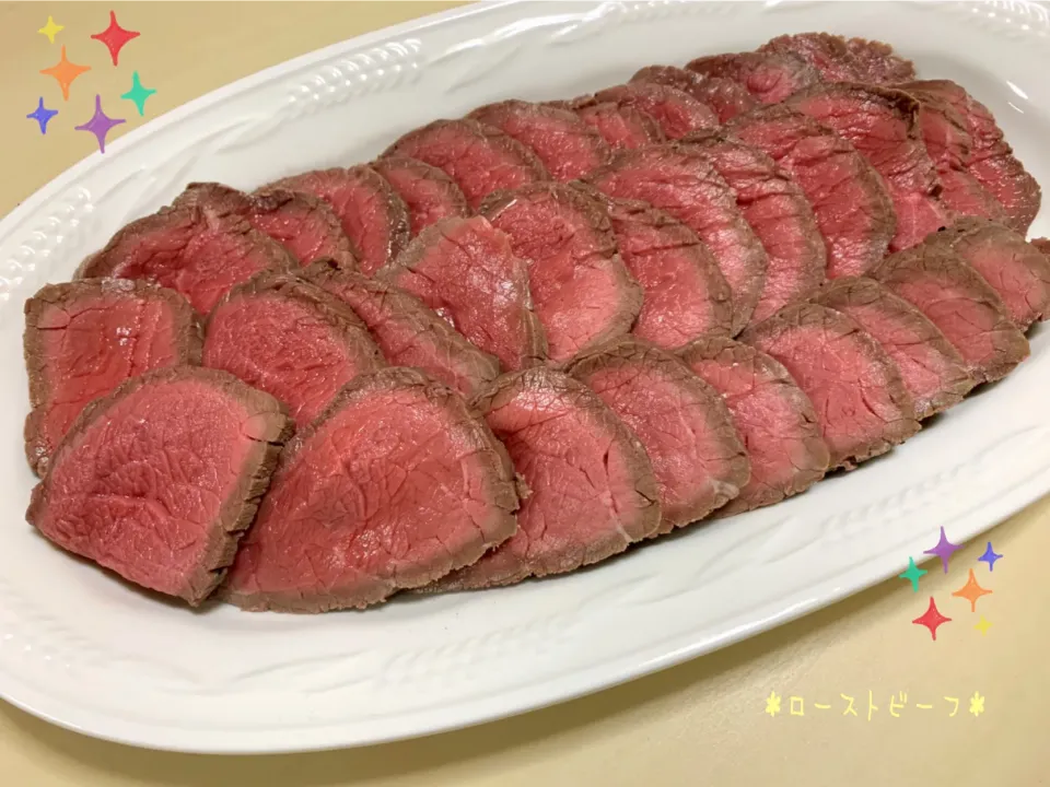 父が作ってくれたローストビーフ🥩✨完璧👍🏻‼️|nacchan♪さん