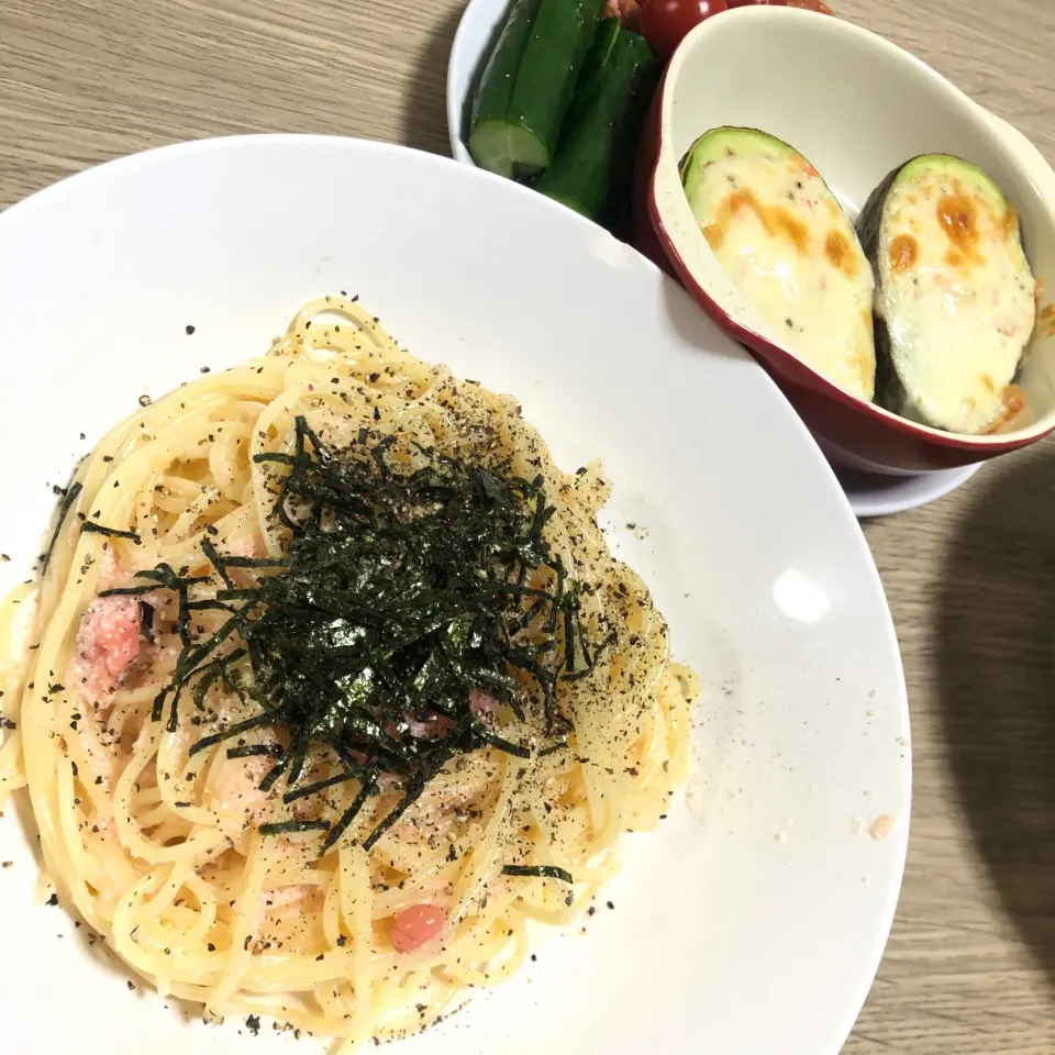 Snapdishの料理写真:たらこクリームパスタ|seiko Oさん