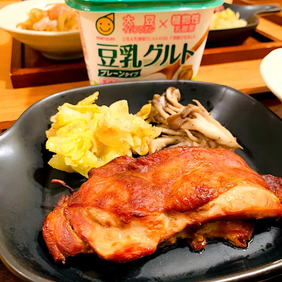 鶏モモ肉の豆乳グルト味噌漬け焼き✨豆乳グルトモニター|いちごさん