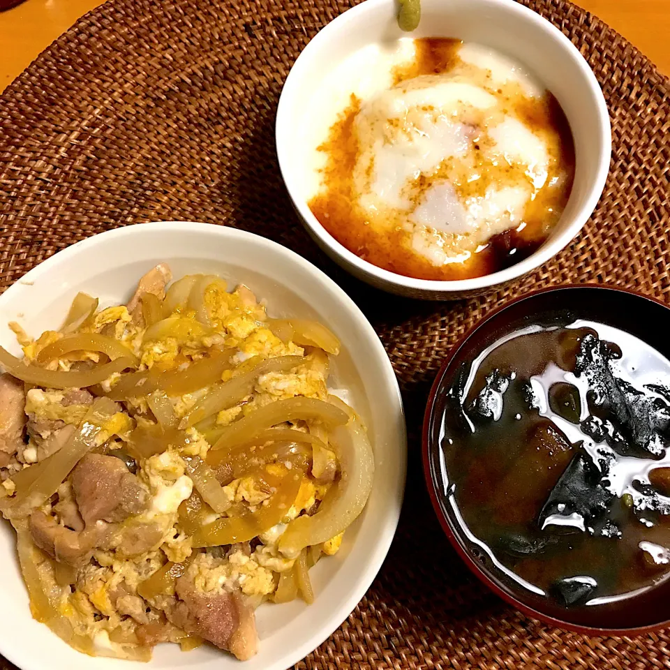 親子丼とマグロのやまかけ|chacoさん