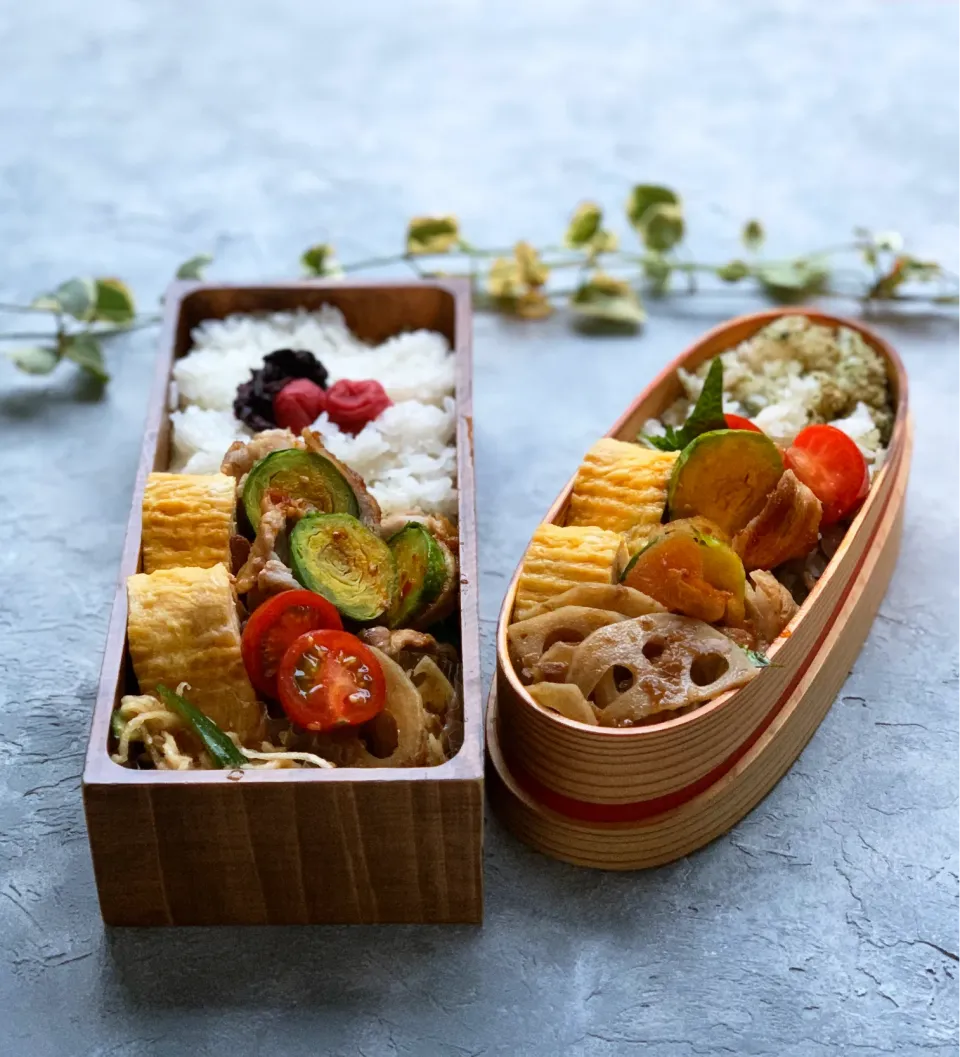 Snapdishの料理写真:芽キャベツの肉巻き弁当♪|豆子さん