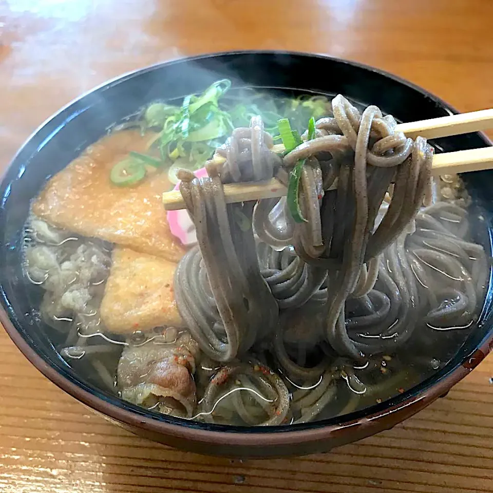 田舎蕎麦（八幡屋磯五郎を添えて）|ばくあんしゃさん