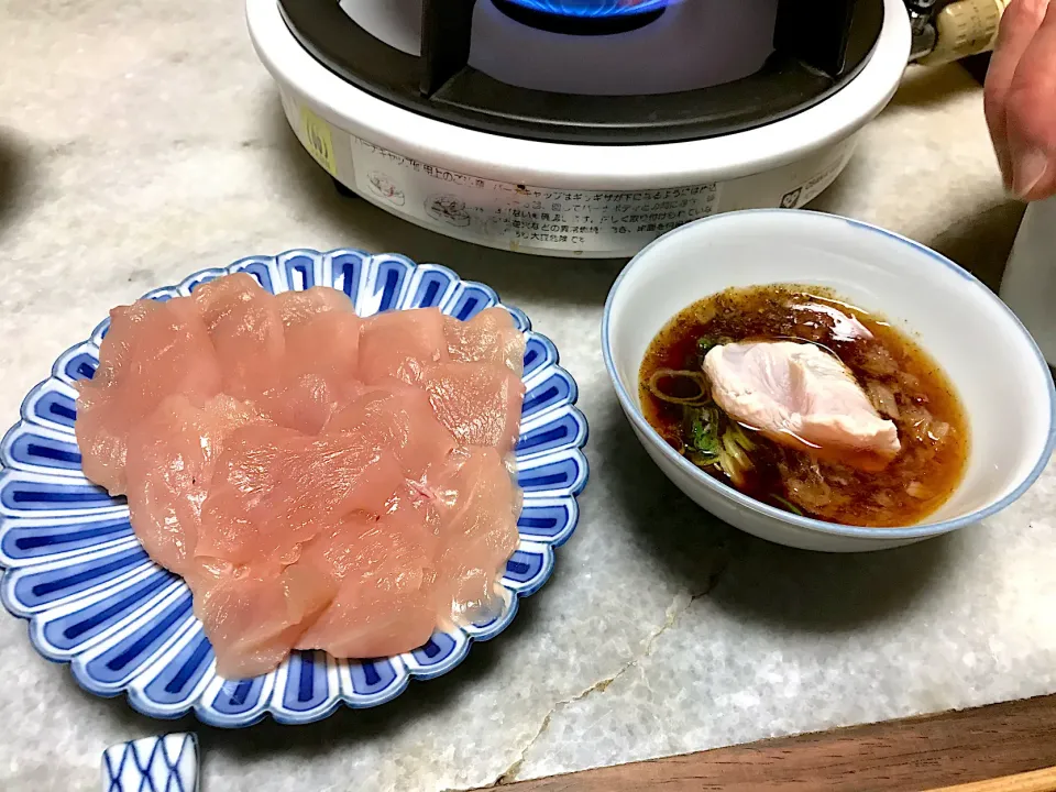 鳥鍋ムネ肉のしゃぶしゃぶ|マハロ菊池さん