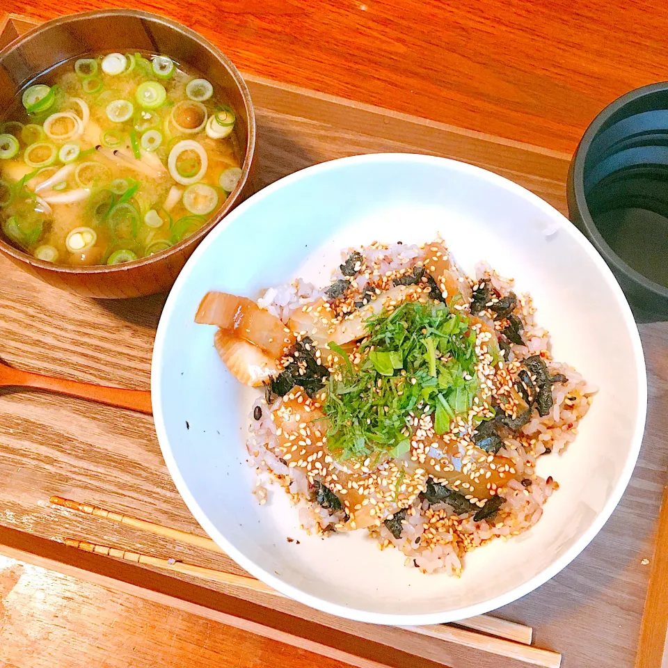 ふるさと納税で頂いた鰤の漬け丼🐟|asakoさん