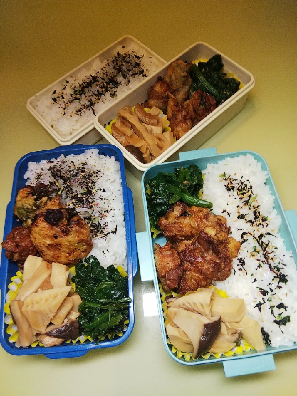 Snapdishの料理写真:2/27 家族弁当|けろよんさん