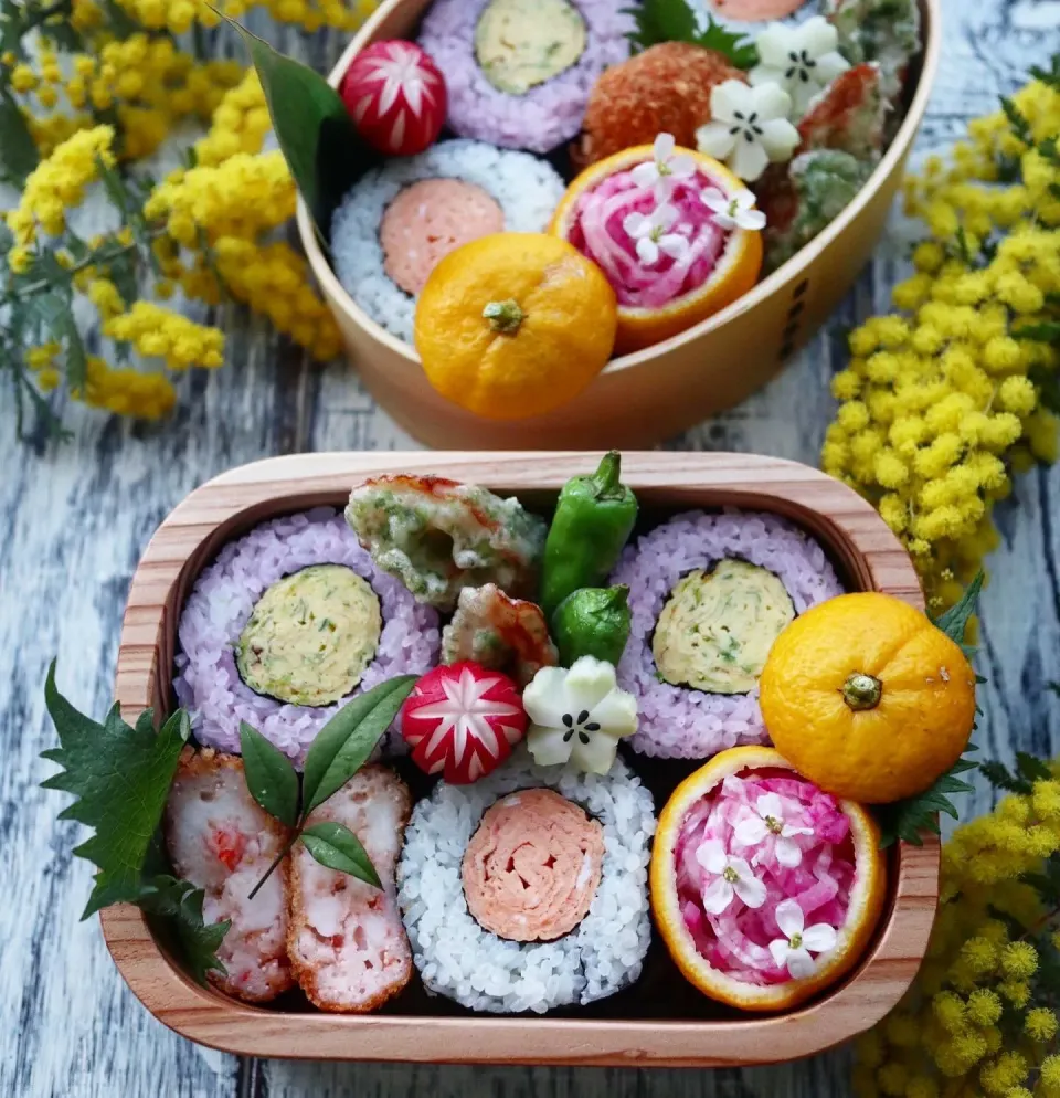 卵焼きの海苔巻き弁当|アシュママさん