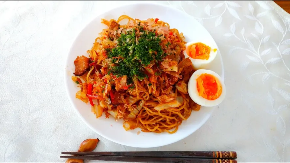 本日のお昼ご飯
焼きそば|卯月さん