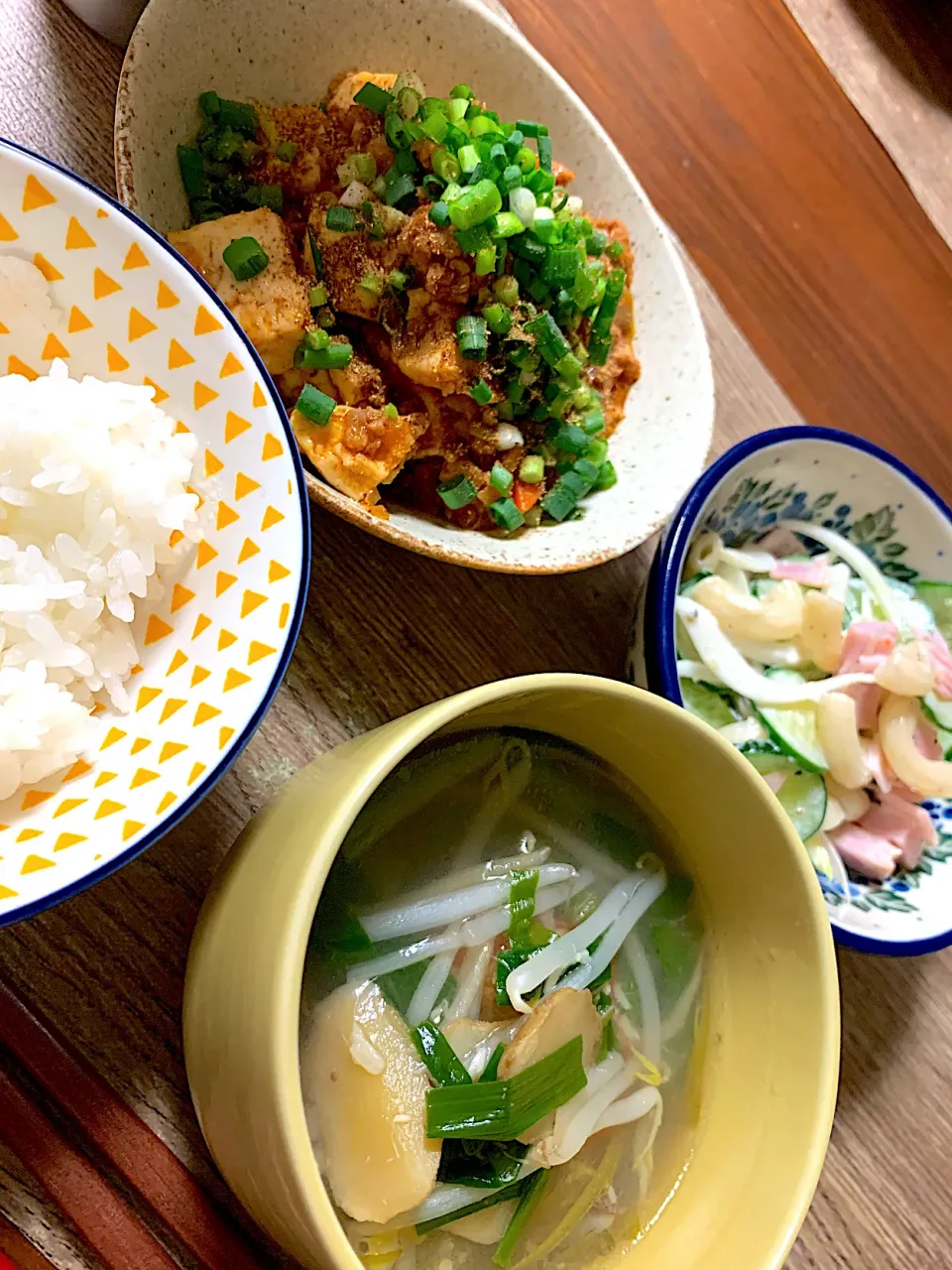 Snapdishの料理写真:麻婆豆腐定食|tun223さん