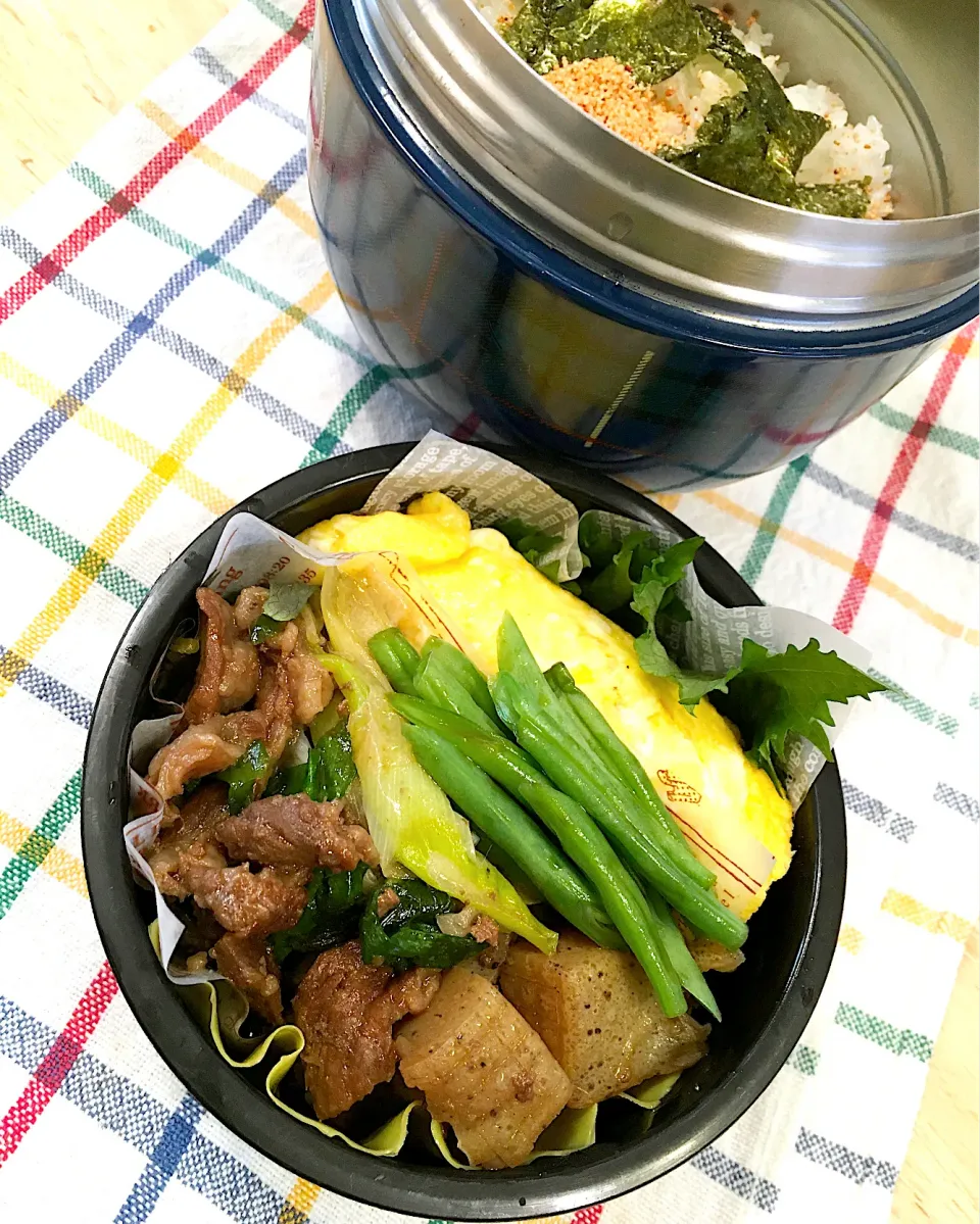 Snapdishの料理写真:今日のパパ弁当は牛すじコン弁当♪|key♪さん