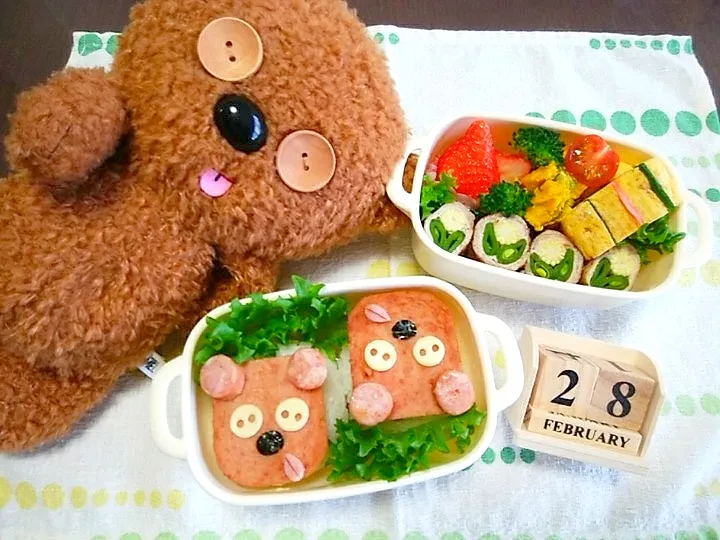 🍱今日息子弁当(次男･🏫小学校ラス弁)

可愛いよよちさんの🐻ティムおにぎりマネしましたぁ💕😆|tomoさん