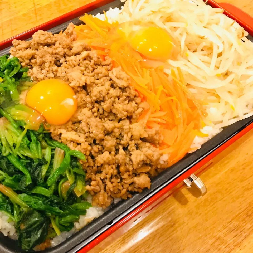 ホットプレートで石焼きビビンバ|だまさん