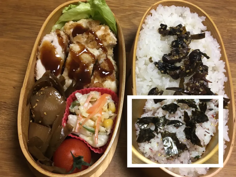 Snapdishの料理写真:夜鳴き弁当　完成図〜
 #あるもので #常備菜|morimi32さん